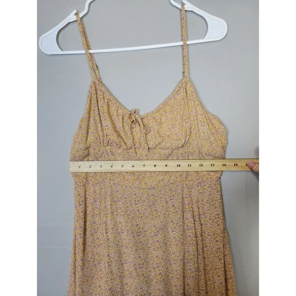 Aeropostale Ditzy Floral Midi Sundress Juniors Medium Cottagecore Dainty Prairie - Picture 5 of 9